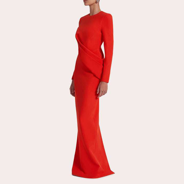 NOVCE Long Sleeves Maxi Evening Dress Gown