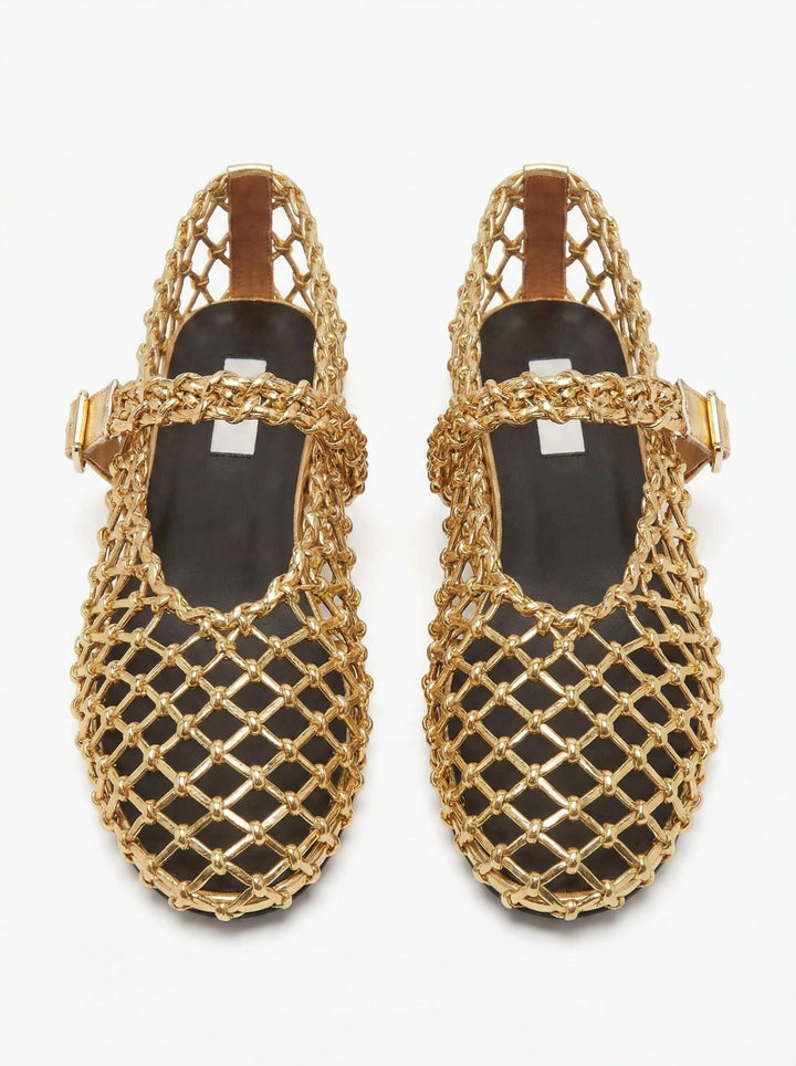NOVIE MESH FLAT BALLET SHOES