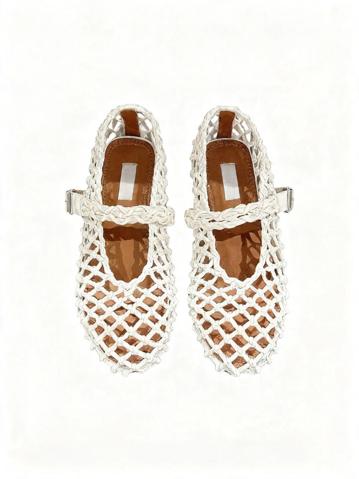 NOVIE MESH FLAT BALLET SHOES