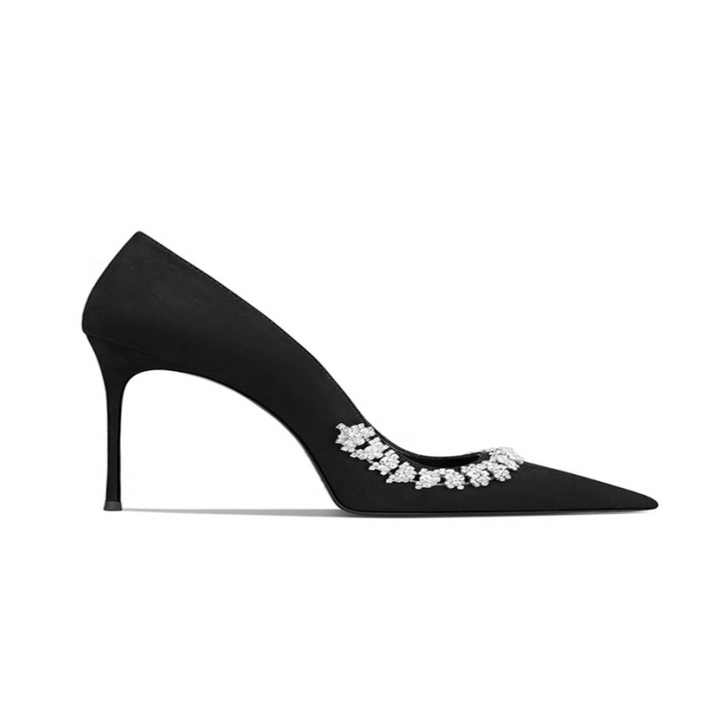 NOVKI  Diamante Mid Heel Pumps - 6cm