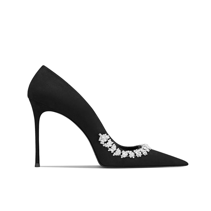 NOVKI Diamante Mid Heel Pumps - 8cm