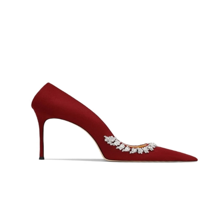 NOVKI  Diamante Mid Heel Pumps - 6cm