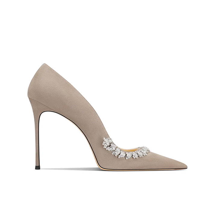 NOVKI Diamante Mid Heel Pumps - 8cm