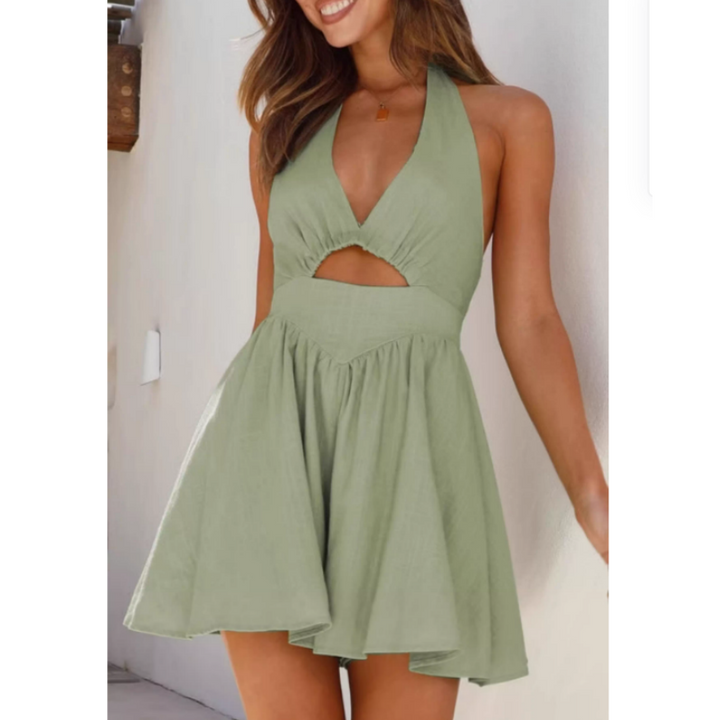 NOVTI Cut Out Mini Dress