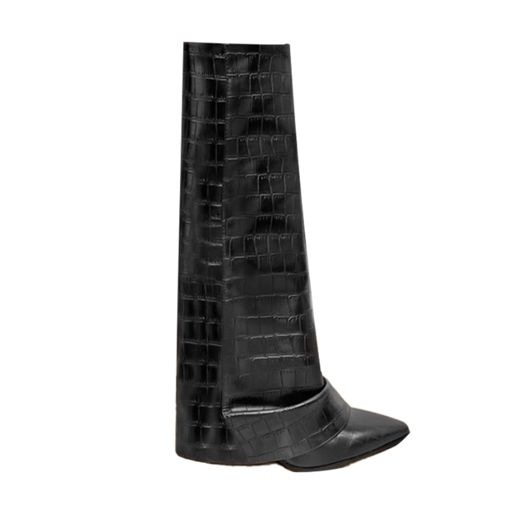 NUCIA Leather Knee High Boots