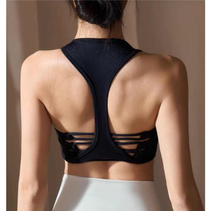 NUCKI Yoga Pilates Cut Out Fitted Sports Bra