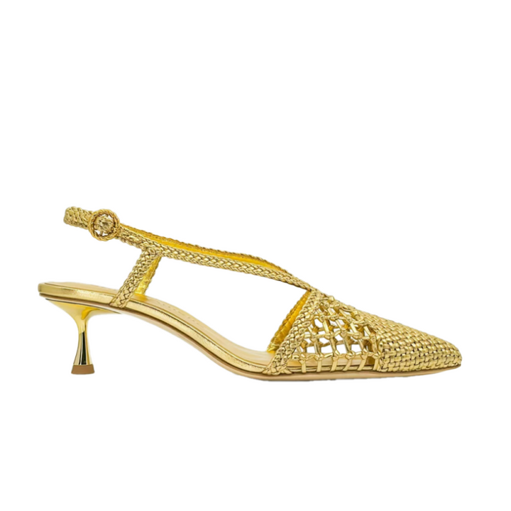 NULAI Cut Out Kitten Heel Sandals - 5.5cm