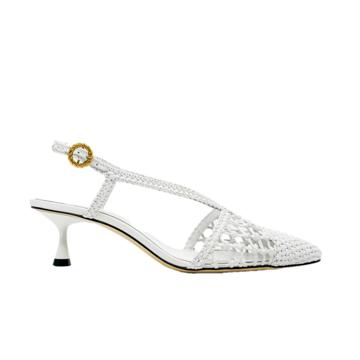 NULAI Cut Out Kitten Heel Sandals - 5.5cm