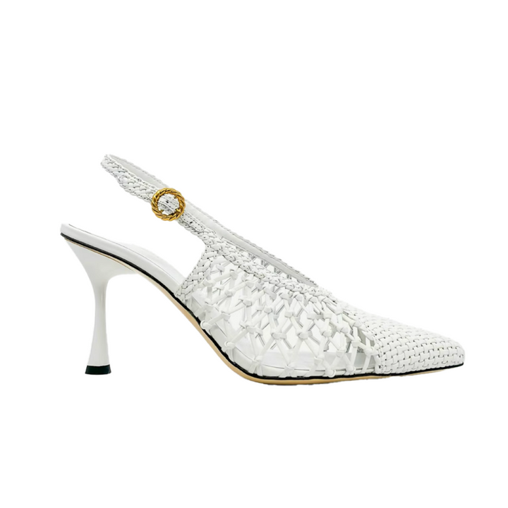NULAI Cut Out Kitten Heel Sandals - 9.5cm