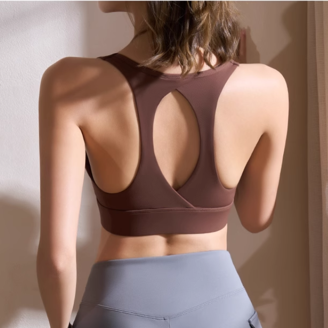 NULLK Yoga Pilates Cut Out Fitted Sports Bra