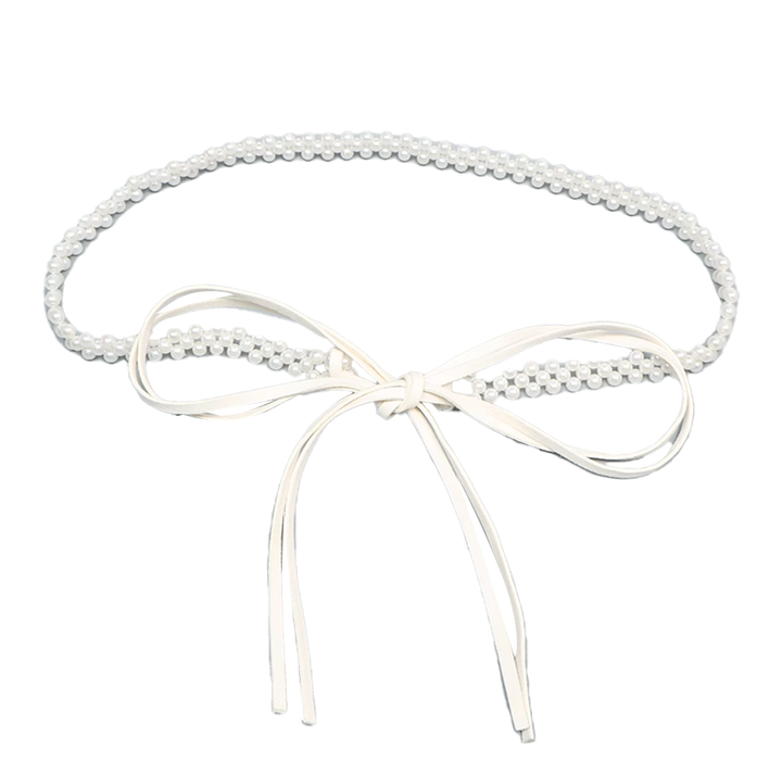 NUMCA Pearl And Bow Girdle Belt