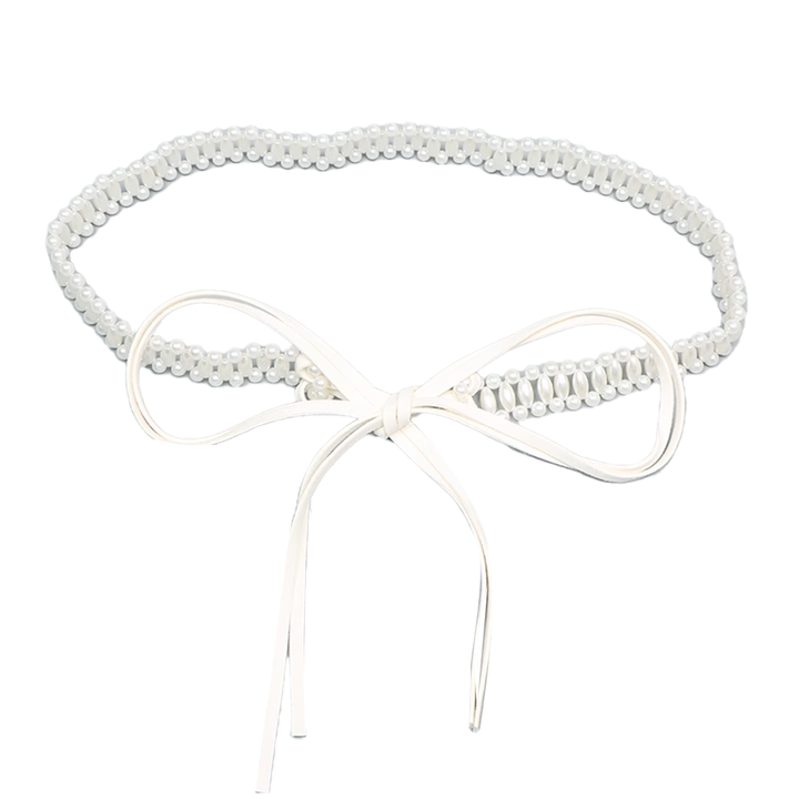 NUMCA Pearl And Bow Girdle Belt