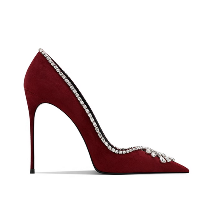 NUSKI Diamante High Heel Pumps - 10cm