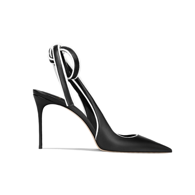 PESOR Lace Up Slingback Mid Heel Sandals - 6cm