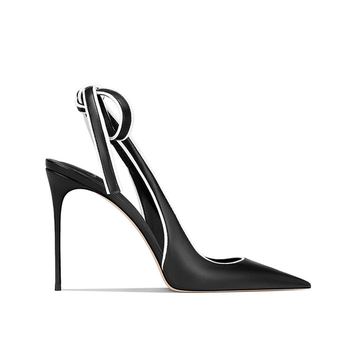 PESOR Lace Up Slingback Mid Heel Sandals - 8cm