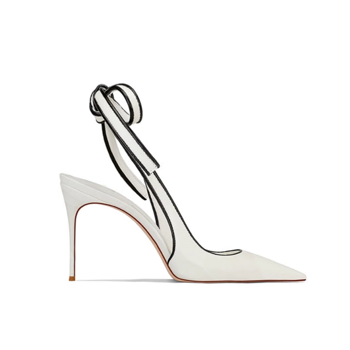 PESOR Lace Up Slingback Mid Heel Sandals - 6cm