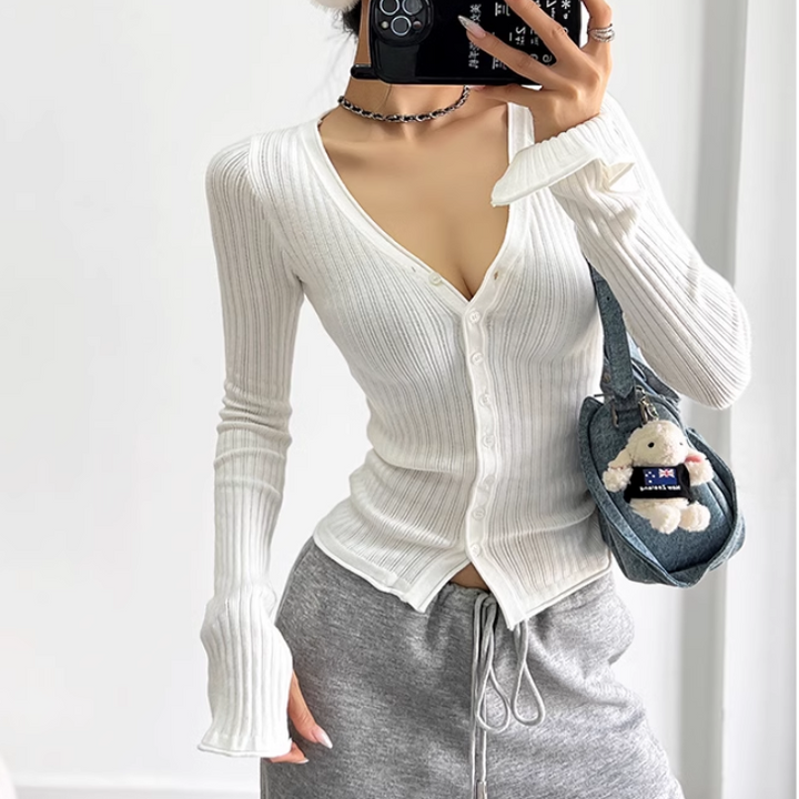 PITRO V Neck Knitwear Cardigan