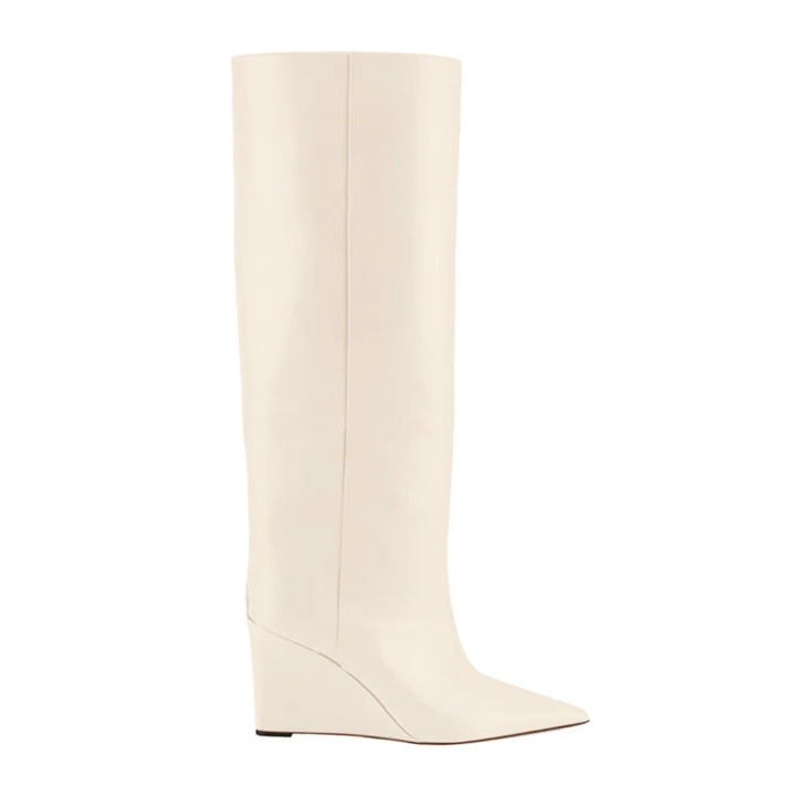 PUCEY Wedged Heel Knee High Boots