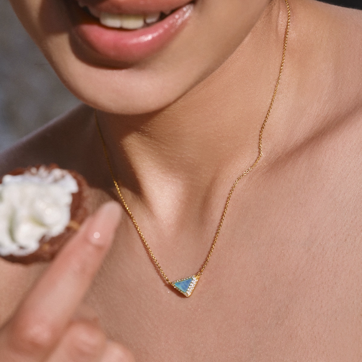 RALUE Diamante Triangle Necklace