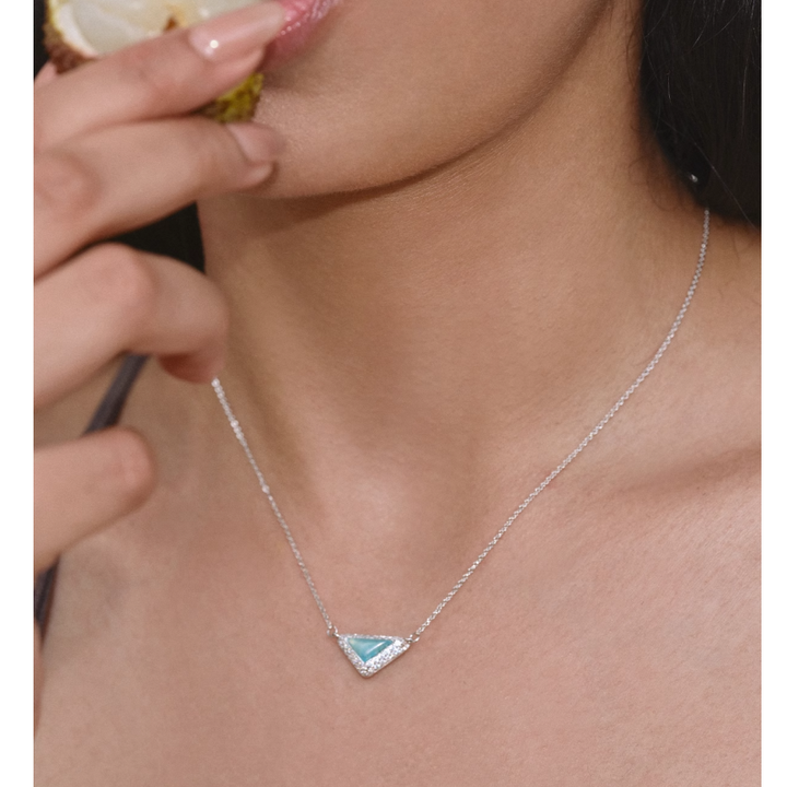 RALUE Diamante Triangle Necklace