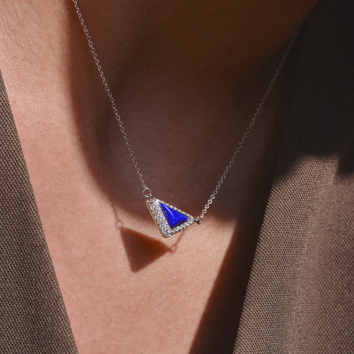 RALUE Diamante Triangle Necklace