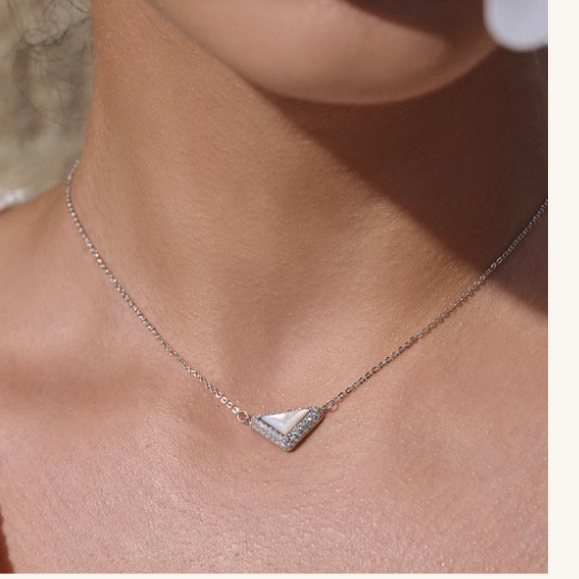 RALUE Diamante Triangle Necklace