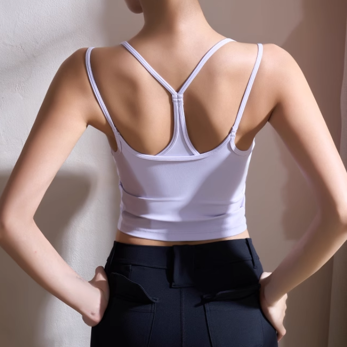 RAOCI Yoga Pilates Backless Fitted Sports Bra