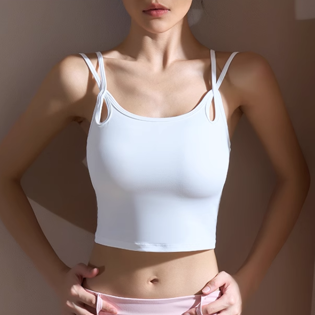 RAOTI Yoga Pilates Cut Out Fitted Sports Bra
