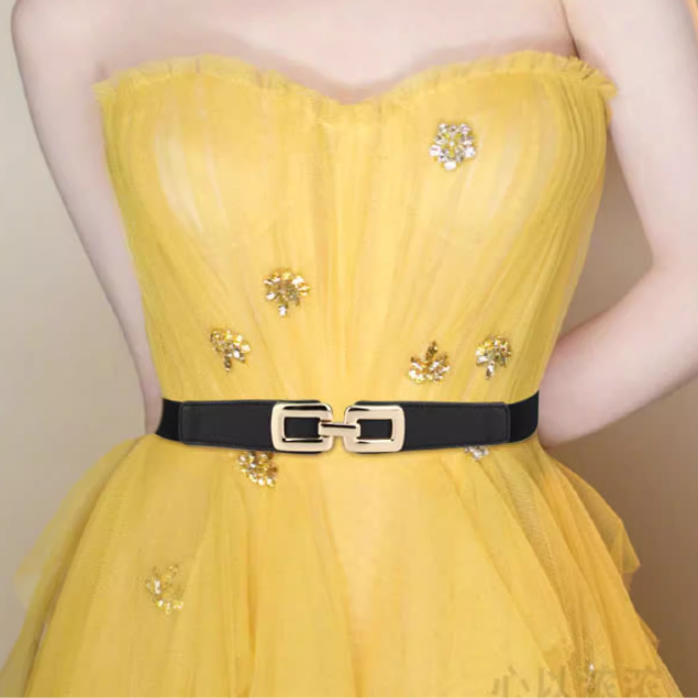 RECVH Metal Embellished Girdle Belt