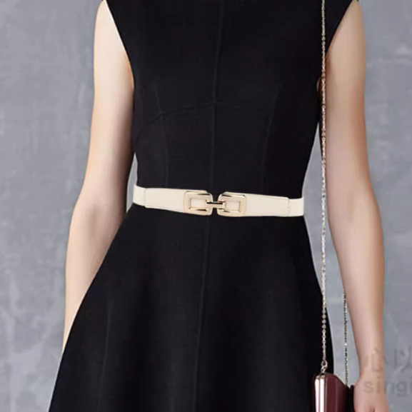 RECVH Metal Embellished Girdle Belt