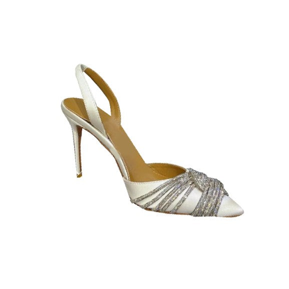 RIUCA Diamante Satin Mid Heel Sandals