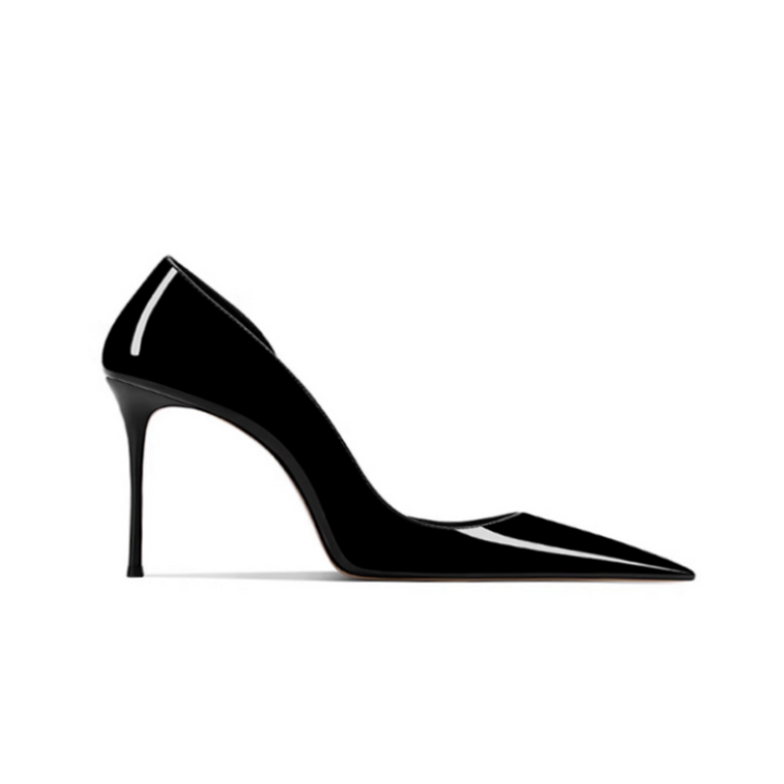 RISHA Patent Leather Mid Heel Pumps - 6cm