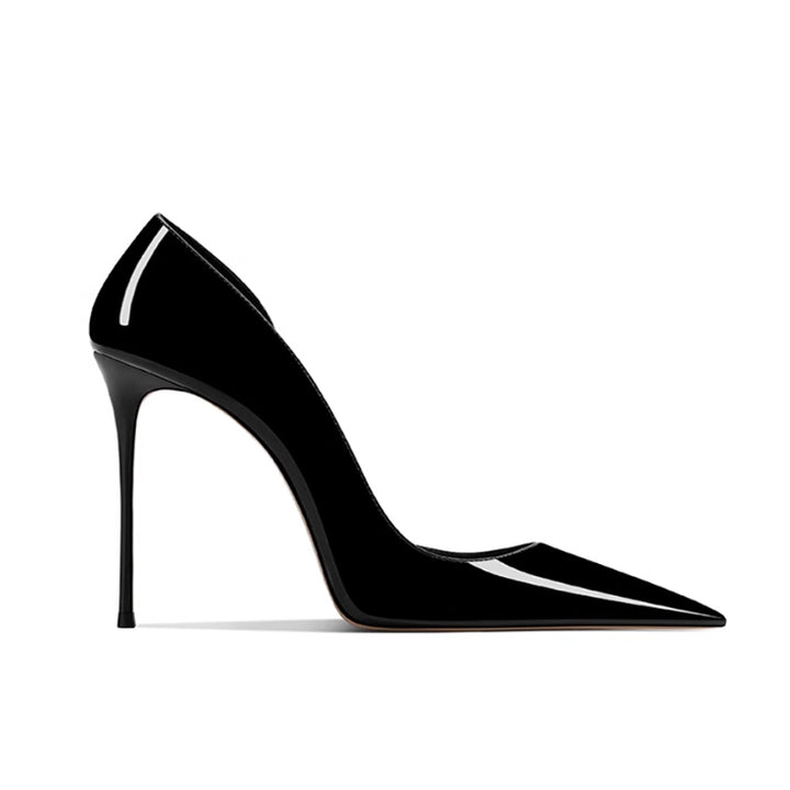 RISHA Patent Leather Mid Heel Pumps - 8cm