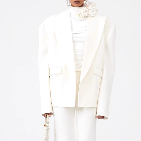 ROFVE Lapel Oversized Blazer