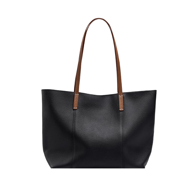 ROHUM Leather Oversized Tote Bag