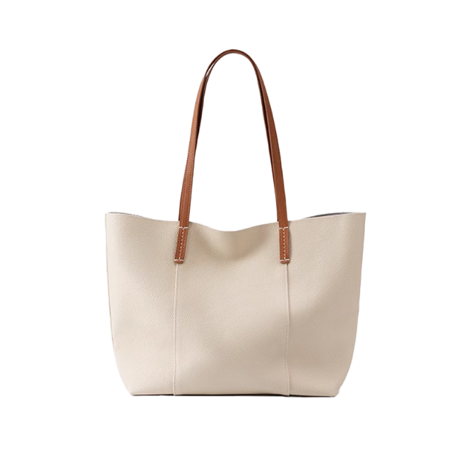 ROHUM Leather Oversized Tote Bag