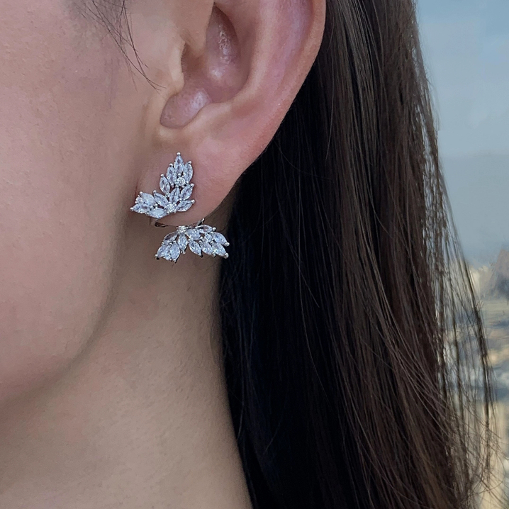ROIVE Diamante Butterfly Earrings - Pair