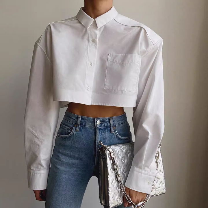 RONVA Cropped Long Sleeves Shirt