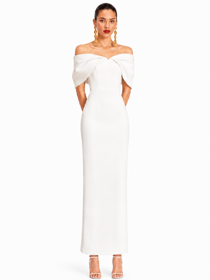 ROVNI Off-Shoulder Evening Dress Gown