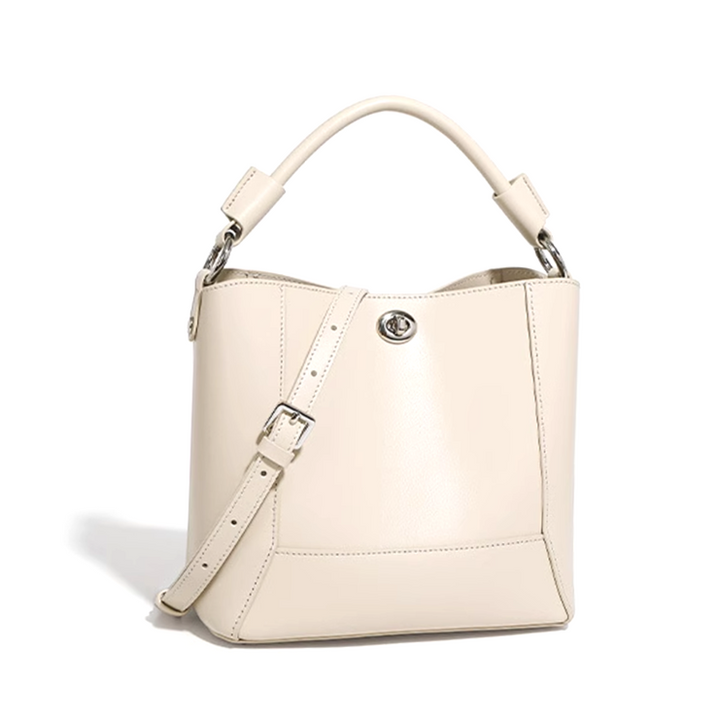 ROVSI Leather Bucket Bag