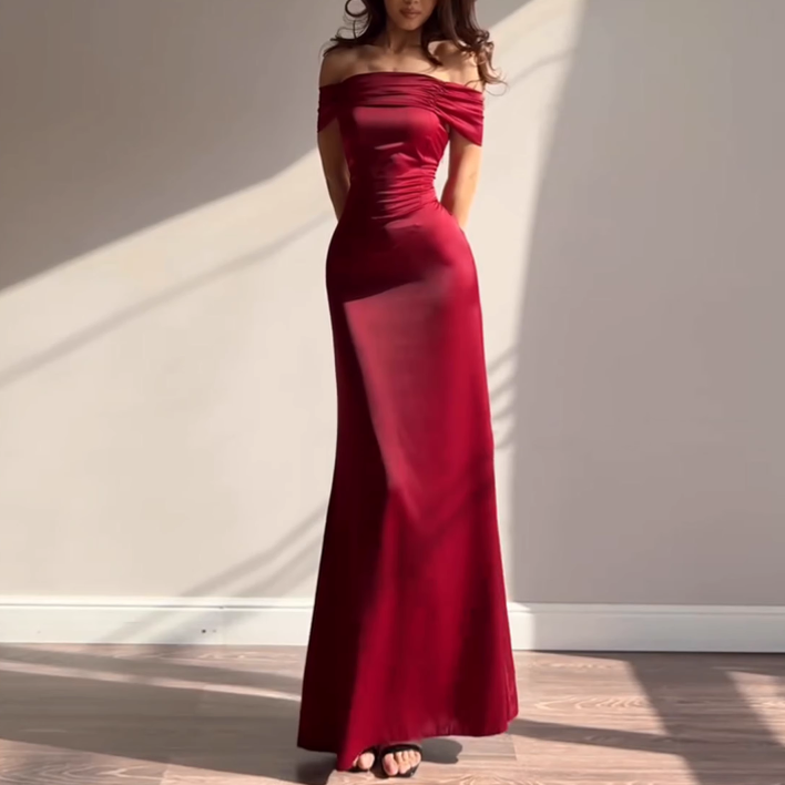 RUACO Off-Shoulder Evening Dress Gown