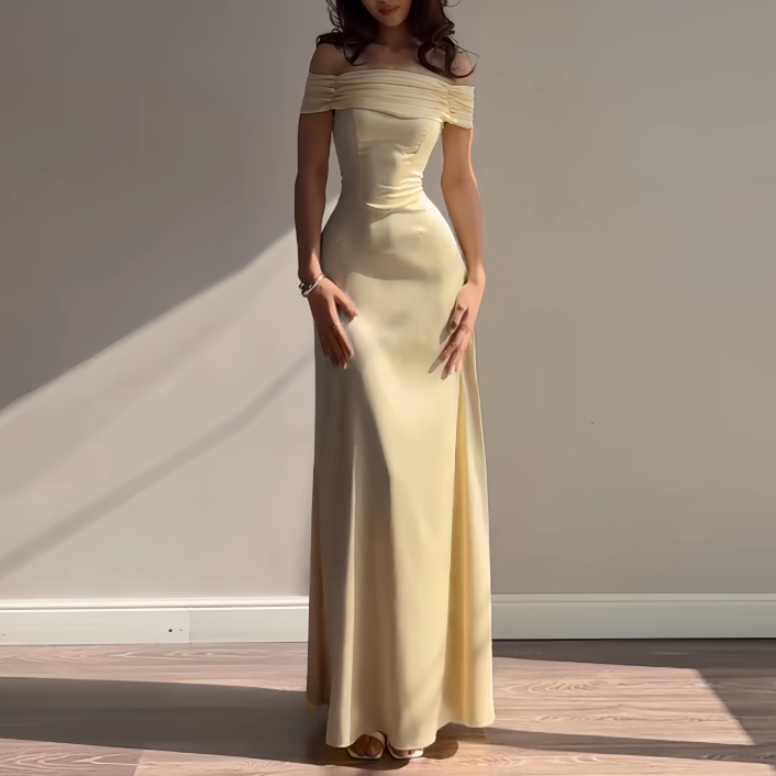RUACO Off-Shoulder Evening Dress Gown