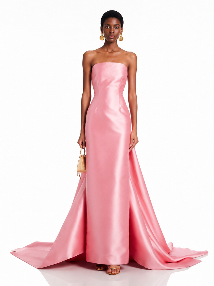 RUCIY Tube Maxi Evening Dress Gown