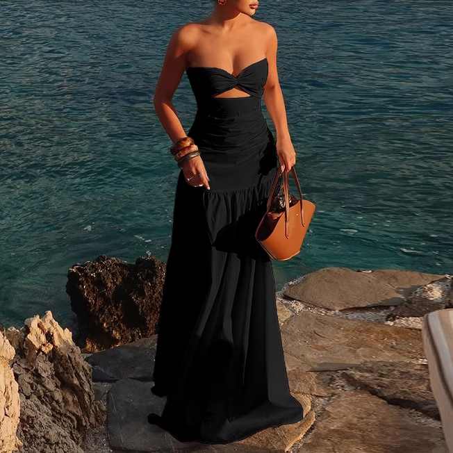 RUCLE Cut Out Maxi Dress