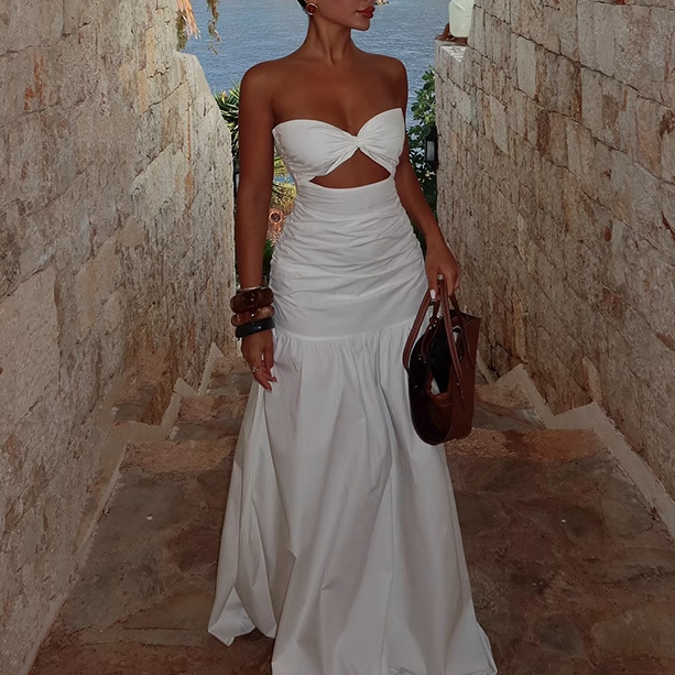 RUCLE Cut Out Maxi Dress