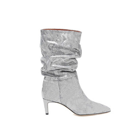 RUEFA Suede Mid Heel Ankle Boots