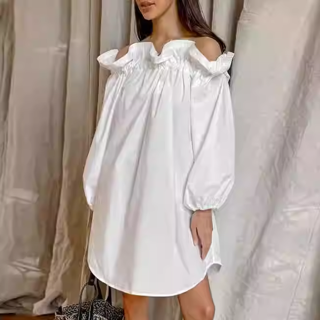 RUFAI Off-Shoulder Mini Dress