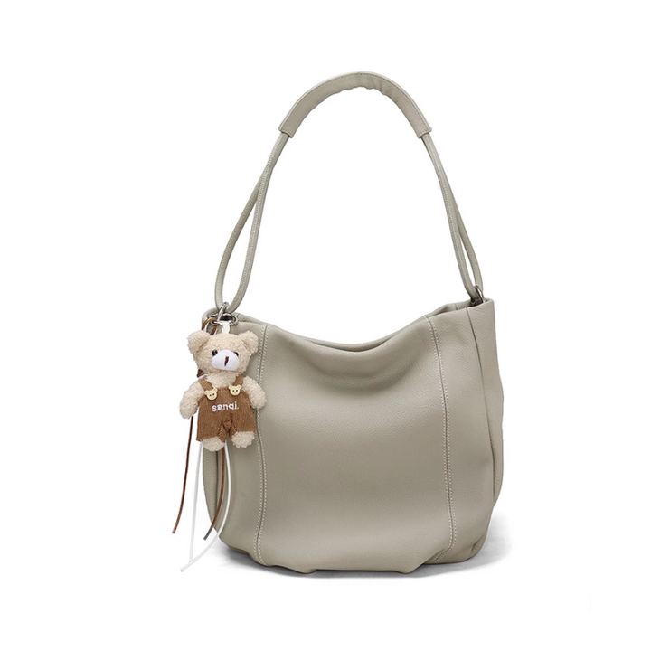 RUSAV Leather Bucket Bag