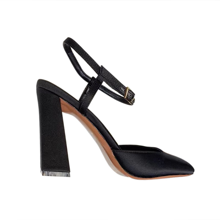 RUVCI Ankle Strap Block Heel Sandals