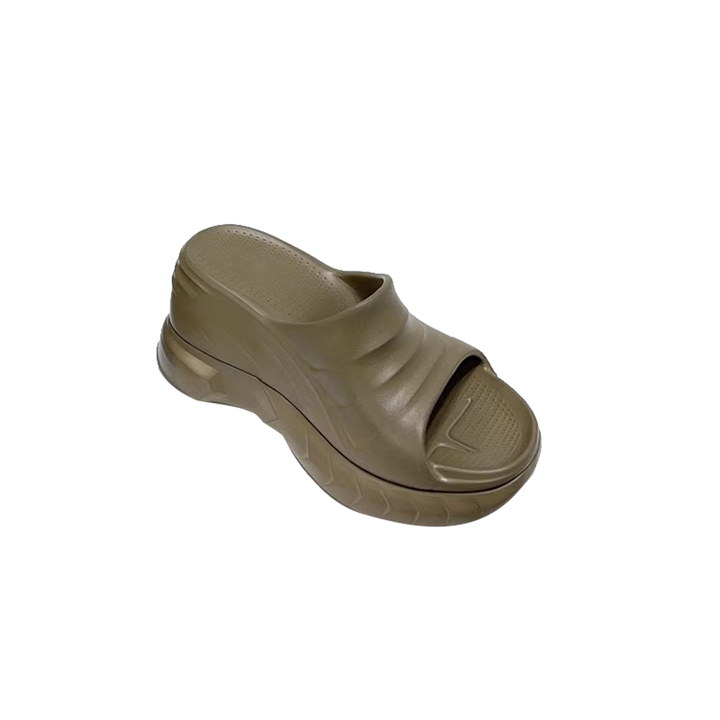 RUZEI Leather Platform Mules Sandals